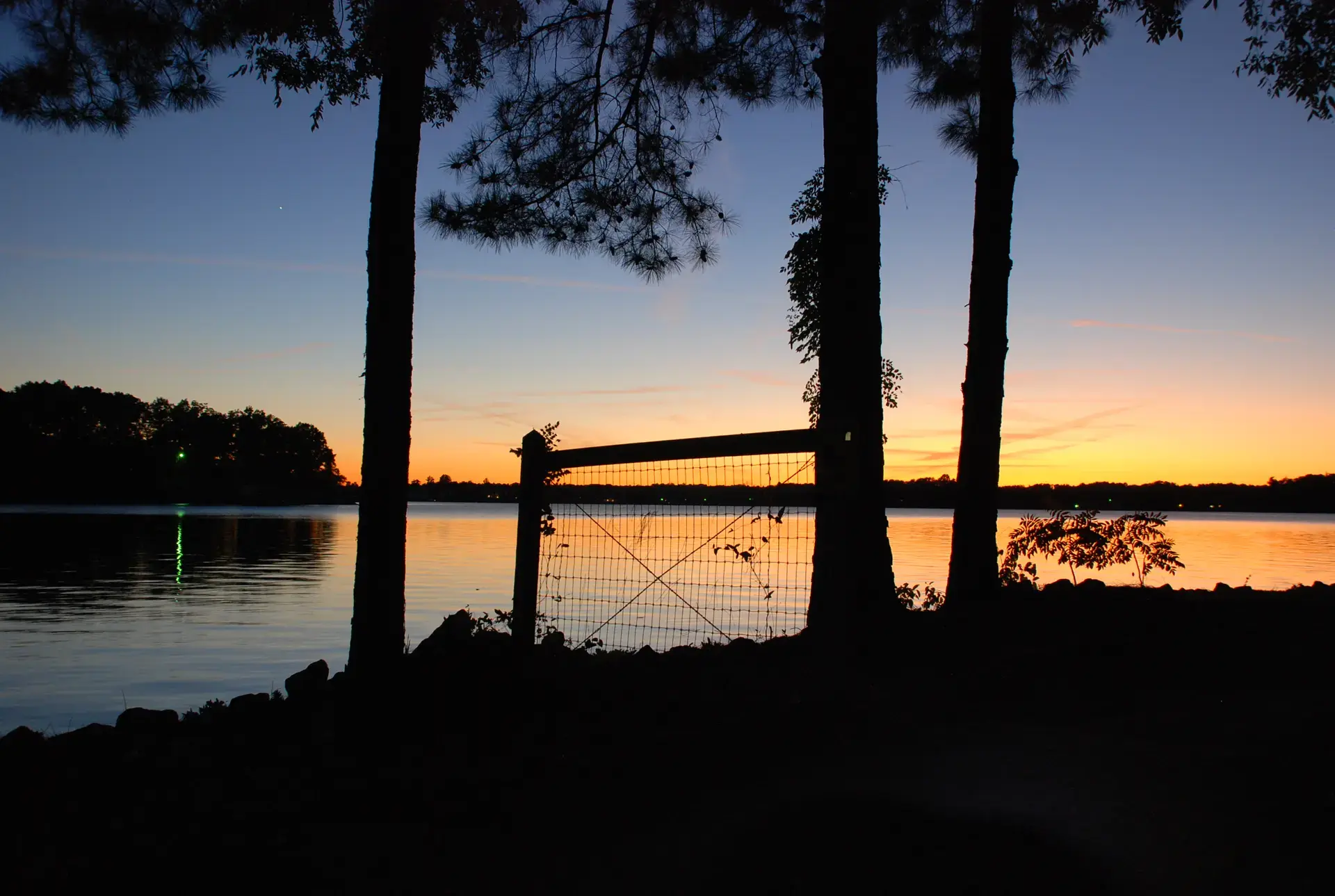 Sunset over Lake Norman from the Birkdale area of Huntersville, NC